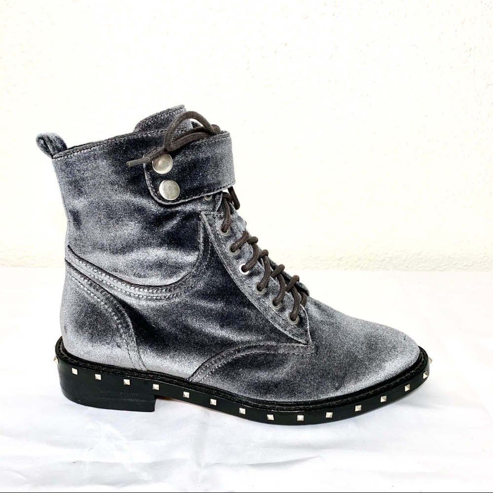 BRAND NEW Vince Camuto velvet combat boot